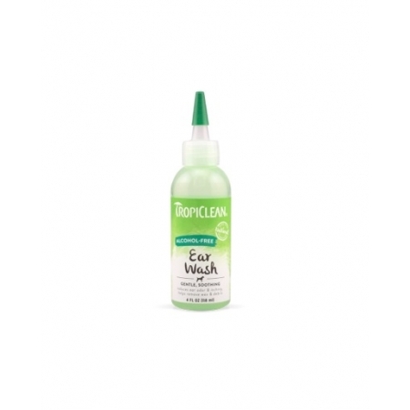 Почистващ разтвор за уши за Кучета TROPICLEAN ALCHOOL FREE EAR WASH 118 ml